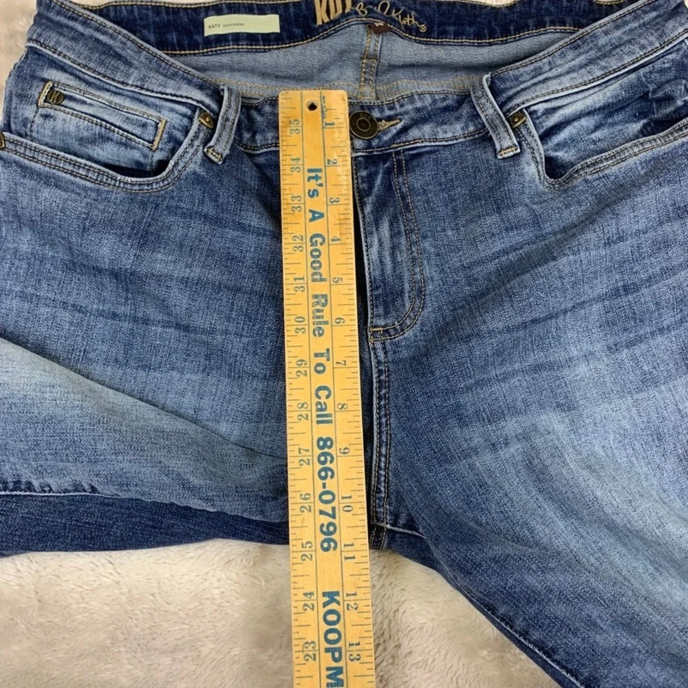 Kut From The Kloth Katy Boyfriend Jeans Womens 14 Medium Wash Blue Denim Casual